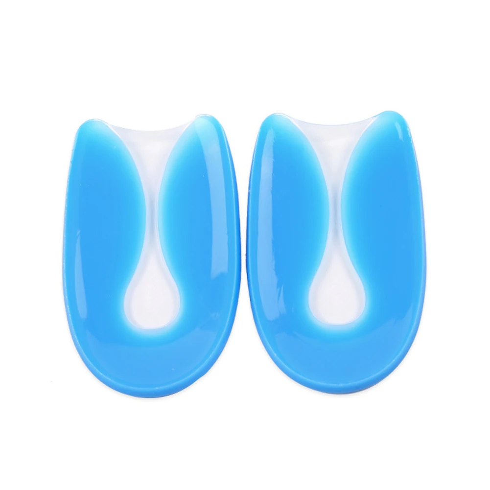 

Ametabolic Heat Proof Anti-aging Heel Pad Balanced Force U Shape Shock Absorption Soft Pain Relief Silica Gel Rebound Arc Design