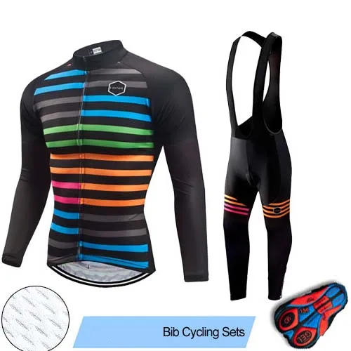 Bib Cycling Set Uhtxhu велосипедная одежда велосипедные наборы для мужчин осень весна велосипедная Форма Дорожный велосипед одежда из Джерси для горного велоспорта велосипедная одежда для велосипеда из джерси комплект - Цвет: Bib Cycling Set