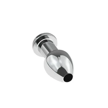175g Dia 38mm metal inner hollow Anus beads balls flushable anal butt plug magnus enema syringe cleaning fetish sex adult toys 3