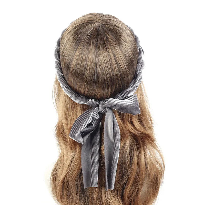 

Fashion Braid Knitted Hairband For Women Solid Head Wrap Twist Hairbands Elastic Bandage Handmade Turban Hair Accessories