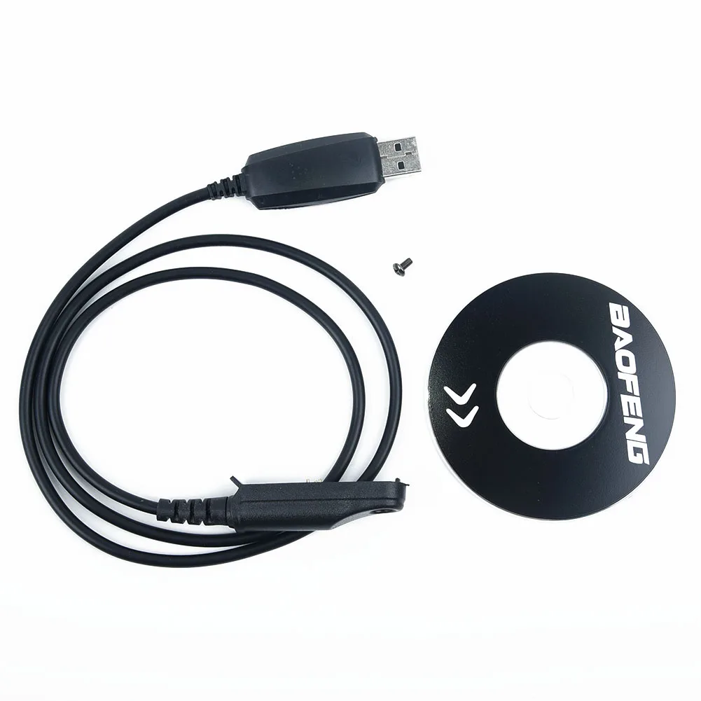 Cable de programación USB de poliuretano, Cable CD para Walkie Talkie Baofeng BF-UV9R Plus A58 9700 S58 N9 etc UV-9R Plus A58 Radio y PC