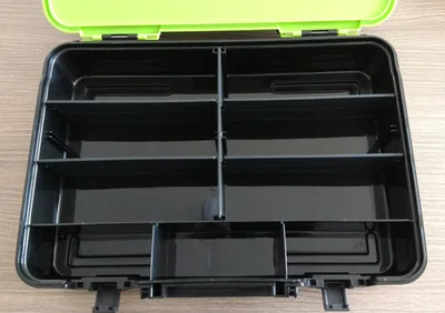 

Li le Fishing Gear H458a Lure Double Layer Portable Box Pp Raw Materials Toolbox Fishing Box Box Bait Box
