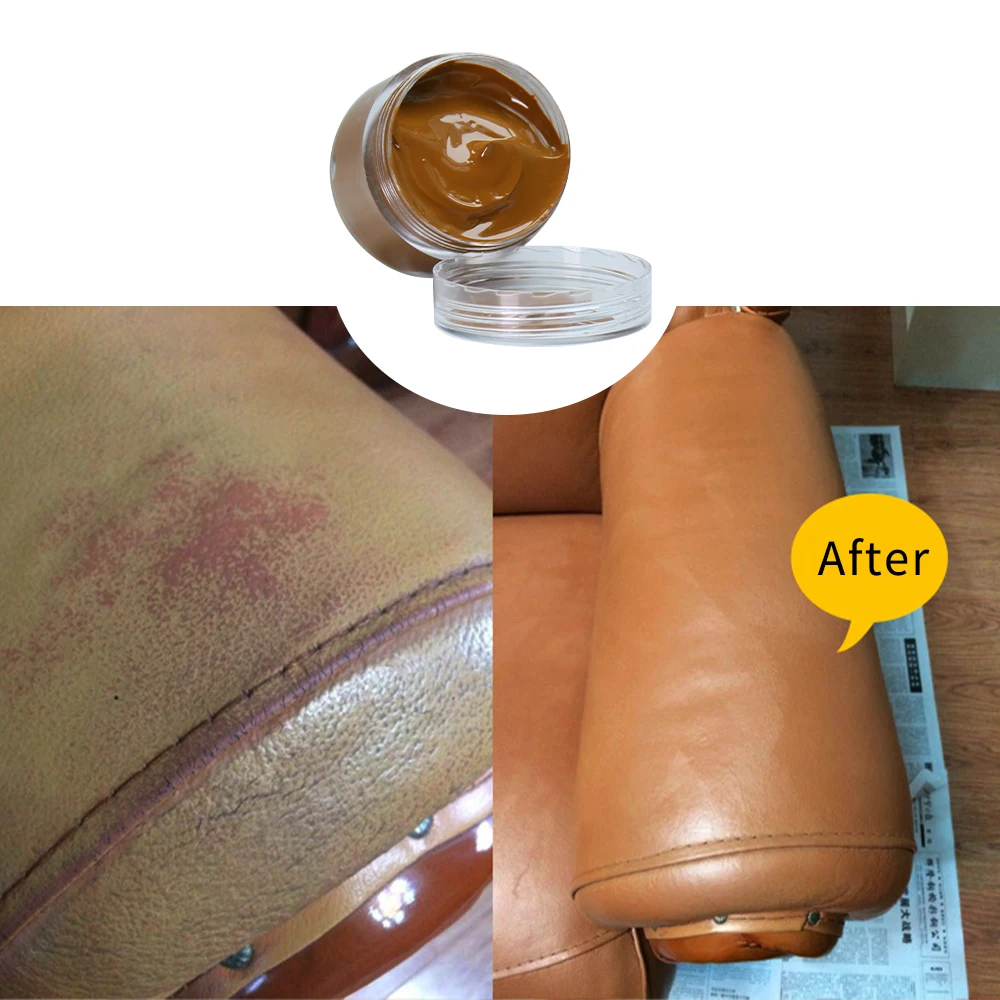 Açık kahverengi ayakkabı krem deri boya boyama çanta kanepe koltuk Scratch  30ml deri boya tamir restorasyon renk değişimi boya - AliExpress