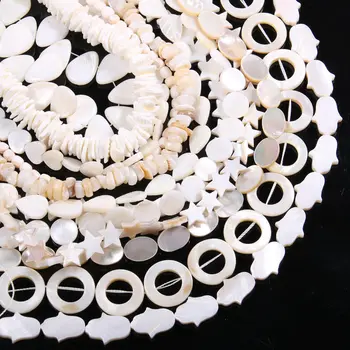 

2020 Natural Shell Loose Beads Connectors Various shapes Shell for Jewelry Making Necklace Accessories Gift for Women