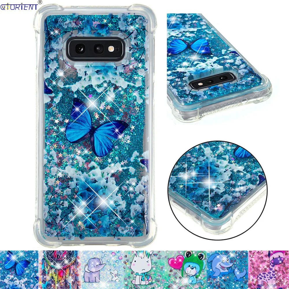 Для Samsung Galaxy S10e S10 e милый чехол с блестками SM-G970F/DS SM-G970U SM-G970X Мягкий Силиконовый