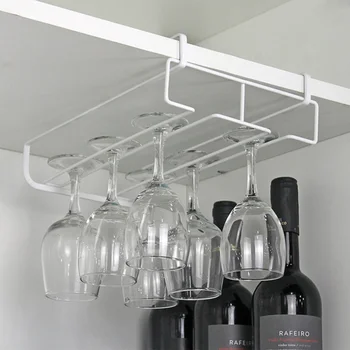 

Stainless steel hanging upside down wine glass holder red wine glass wine glass hanging cup shelf home decoration