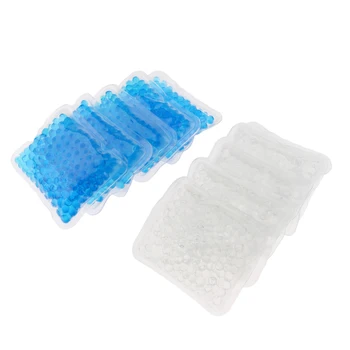 

10 Pieces Hot & Cold Packs - 10x8 cm - Reusable Gel Beads Ice Packs & Hot Packs for Body Pain, Face, Puffy Eyes