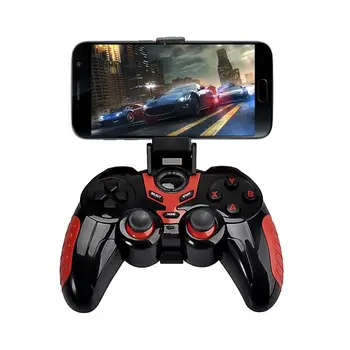 

Bluetooth Gamepad Game Console For Android Smart Phone TV Box Joystick Wireless Bluetooth Joypad Controller With Free Holder