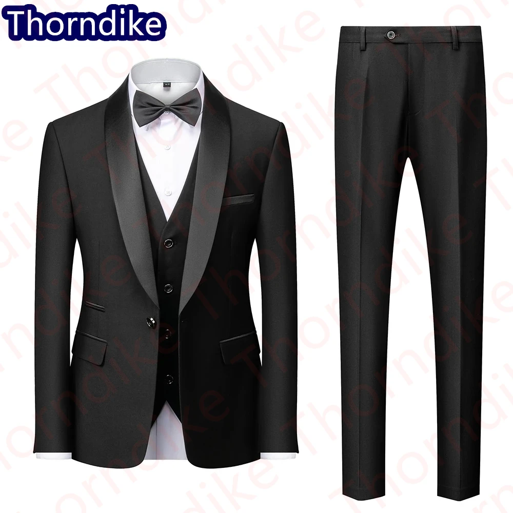 Traje clásico negro para hombre, traje de boda, mejor ideal para fiesta de cóctel de negocios, 2021 (chaqueta + Pantalones|Trajes| AliExpress