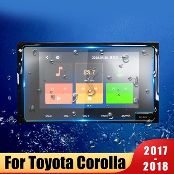 

For Toyota Corolla 2017 2018 Tempered Glass Car Navigation Screen Protector LCD Touch Display Film protective Sticker