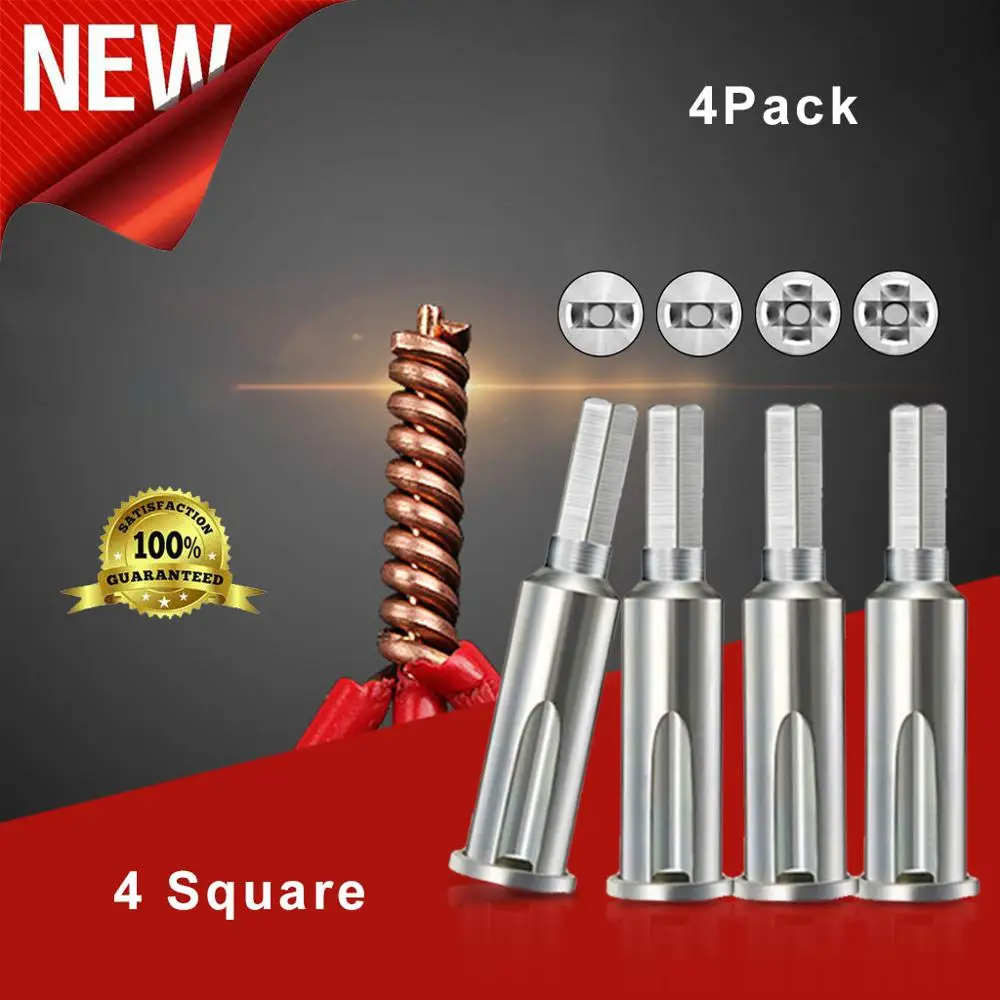 

4PCS Manual Wire Twisting Tools Wire Stripper And Twister Wire Terminals Power Tools for Stripping And Twisting Wires Cable HH4