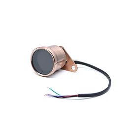 Шампанское Мотоцикл Cafe Racer светодиодный цифровой спидометр тахометр 12v Универсальный ЖК-дисплей инструмент уровня масла одометр датчик 4 цвета - Цвет: Шампанское