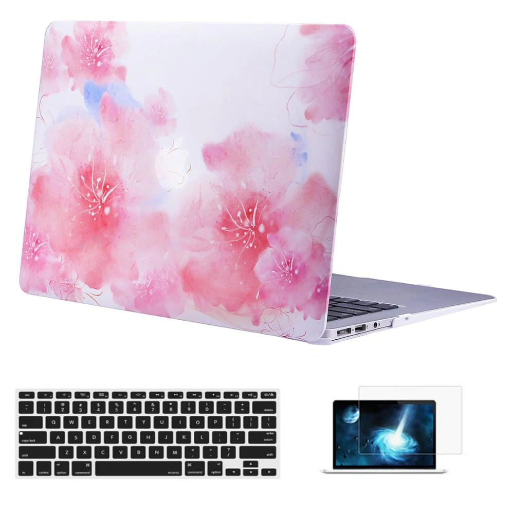 Жесткий защитный чехол MOSISO для Macbook Air 13 Pro 13 15 retina чехол для ноутбука+ чехол для клавиатуры - Цвет: H032