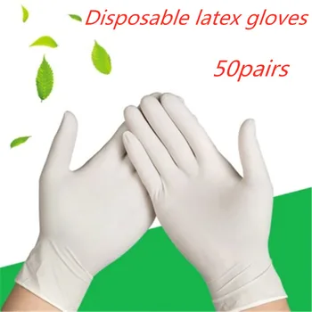 

50 Pairs Disposable Gloves Car Wash Gloves Latex Plastic Disposable Cleaning Gloves Eco-friendly Service Multi-functional