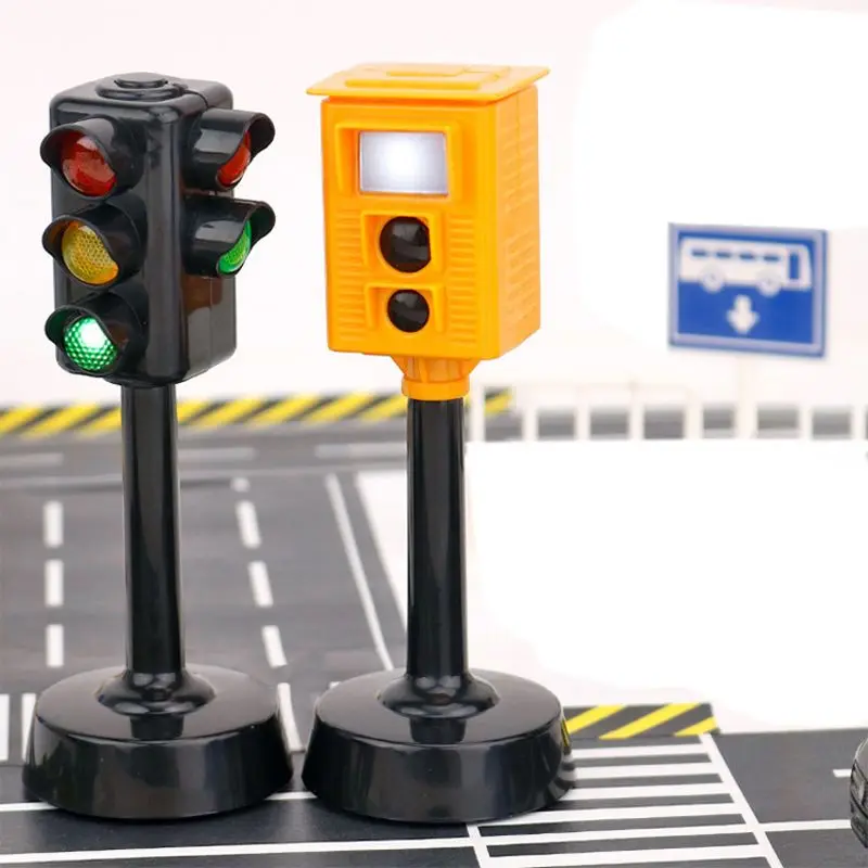 

Analog Traffic Light Simulation Camera Sound and Lights Kids Early Education Toy