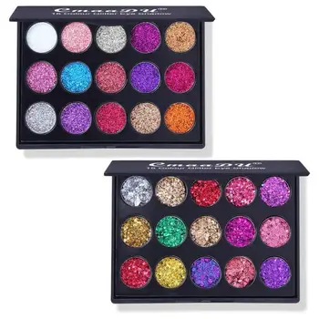 

15-color Diamond Sequin Eye Shadow Plate Shiny Golden Onion Powder High-gloss Eye Shadow Shiny Eye Shadow