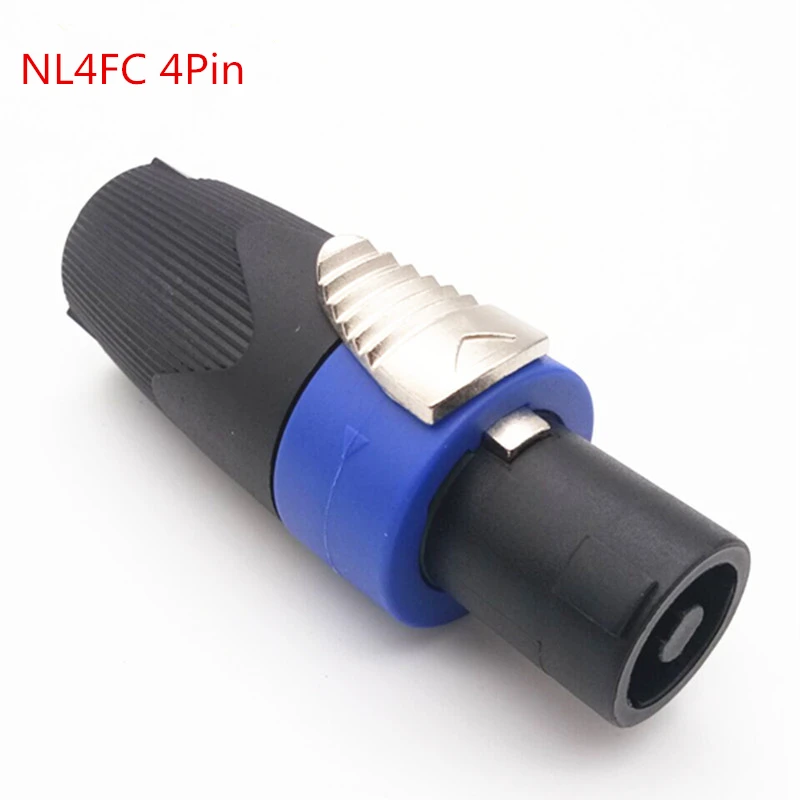 

good quality Speaker Connector 4Pin Speaker Powercon NL4FC 4 Pole Speakon Plug Male Professional audio power aviation plug Blue