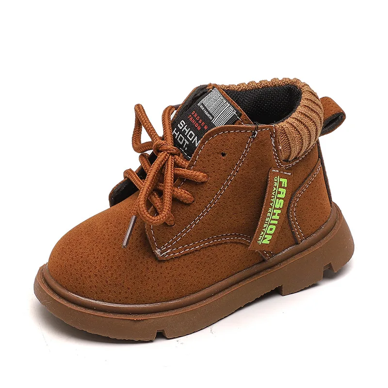  COZULMA Kids Fashion Boots Autumn Winter Baby Boys Shoes Girls Martin Boots Children Shoes Boy Girl