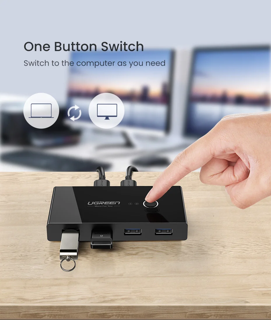 3.0 2.0 switcher 2 porta peças compartilhamento