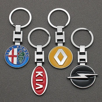 

3D Metal Car Styling Keychain Key Chain Key Rings For Citroen Hyundai Peugeot Jeep Fiat Nissan Skoda Lexus KIA BMW Seat Renault