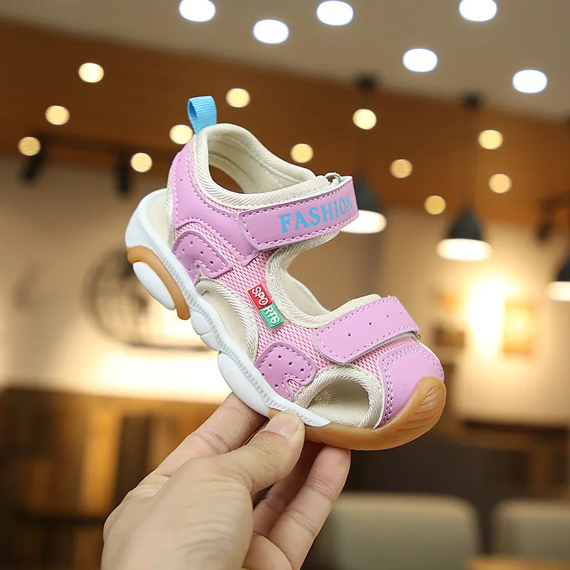 

Soft-Sole Anti-slip Children Function Sandals Anticollision Closed-toe CHILDREN'S Sandals Girls 1-5-Year-Old Men And Women Baby