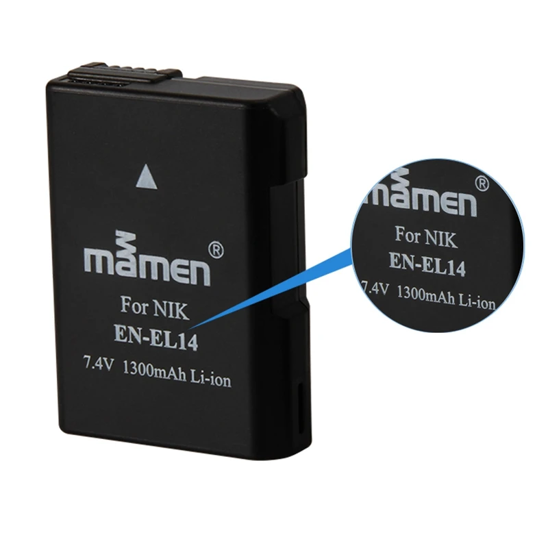 Mamen EN-EL14 EN EL14 EN-EL14A ENEL14 EL14A Аккумулятор для камеры+ ЖК-дисплей USB двойное зарядное устройство для Nikon D3100 D3200 D5300 D5100 D5200