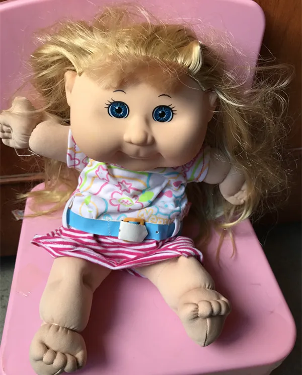 1" Новая Капуста патч Детские куклы Reborn Baby Doll детский подарок на день рождения - Цвет: awith random clothes