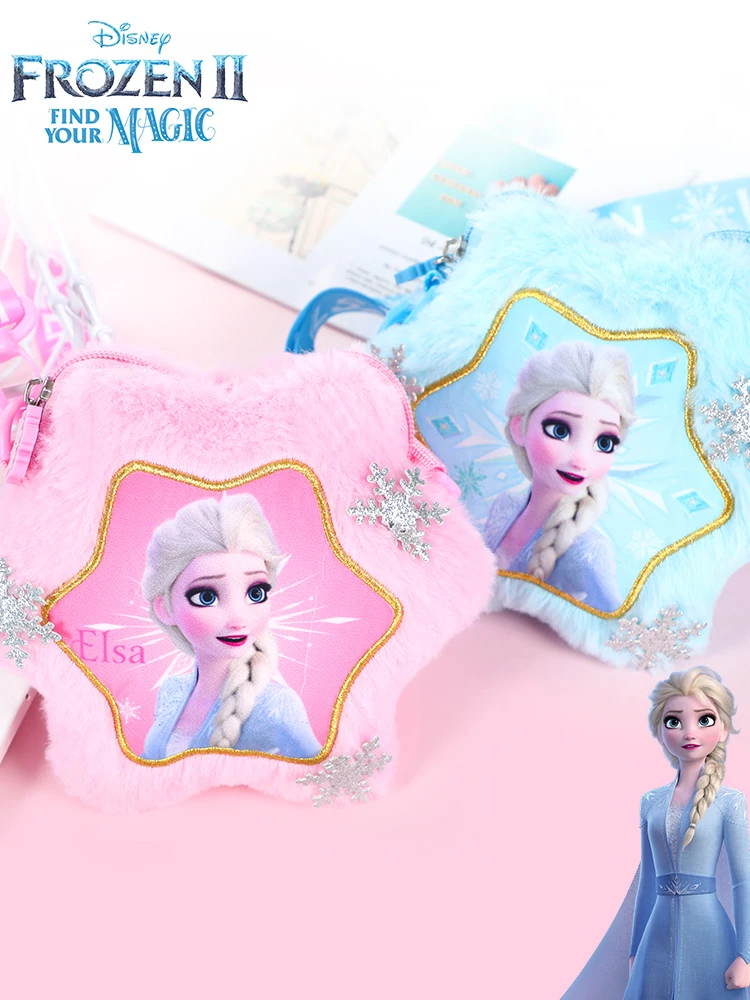 

Disney Frozen Elsa Plush Backpack For Children Cartoon Mini Backpack Kids Crossbody Cosmetic Bag Handbag For Girls Birthday Gift