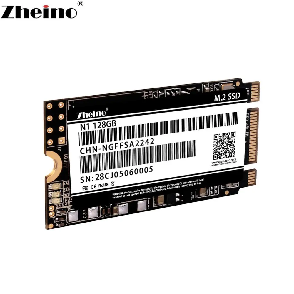 Zheino m.2 SSD SATA 64 Гб 128 ГБ 256 512 2242 мм NGFF Внутренний твердотельный жесткий диск для