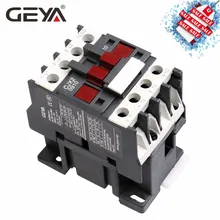 GEYA CJX2-0910 din-рейка магнитный контактор 220V или 380VAC контактор 3 фазы LC1D-09 электрический контактор Telemecanique