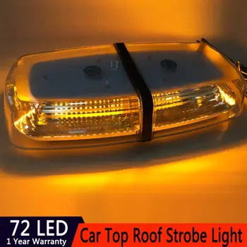 

72 LED 5730 SMD Car Roof Flashing Strobe Emergency Light DC 12V 24V LED Warning Lights imported high power 5730 SMD