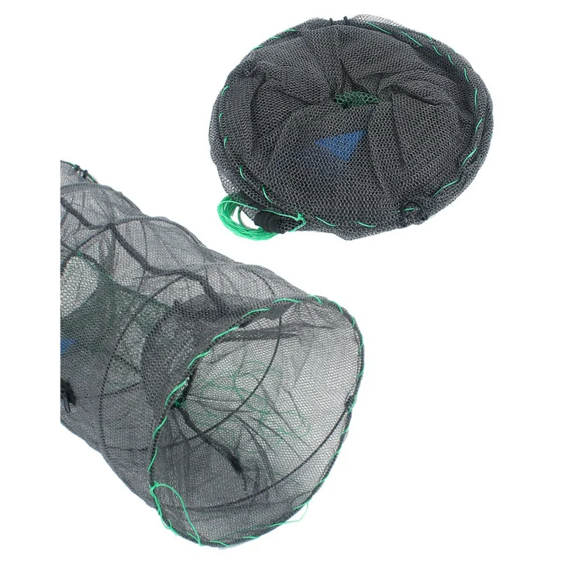 Spring Cage Fishing Net Automatic Folding Lobster Cage Fishing Tool New