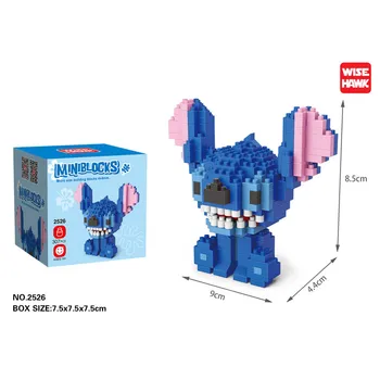 

Creative DIY Legoinglys small particles assembled building blocks Stitch dolls children's toys Christmas gift ornaments