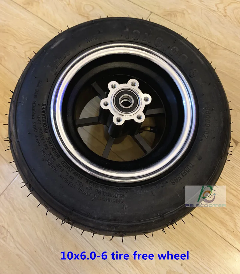 10 inch 10x6.06 tire front wheel,can fit disc brake phub10dfn