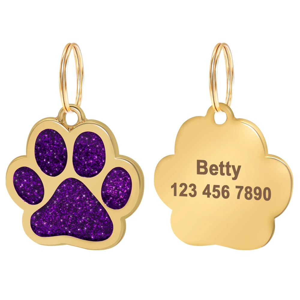 Free Engraved Pet Dog ID Tag Personalized Cat Puppy ID Tag Pet Dog Collar Accessories Custom Dogs Anti-lost Name Tags Pendant dog collars outdoors Dog Collars