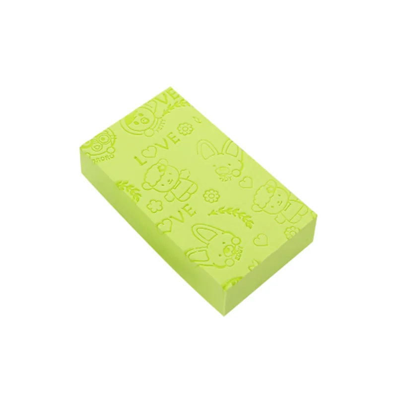 1 шт. губка для ванны с напечатанным скрабом для душа для ванны губка для очистки лица для взрослых очищающий, отшелушивающий Мочалка для ванны - Цвет: Green