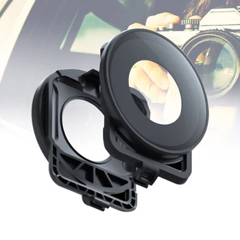 

Lens Cap Durable Camera Accessories Shockproof Acrylic Black Dustproof Protective Cover Easy Install Portable For Insta360 One R