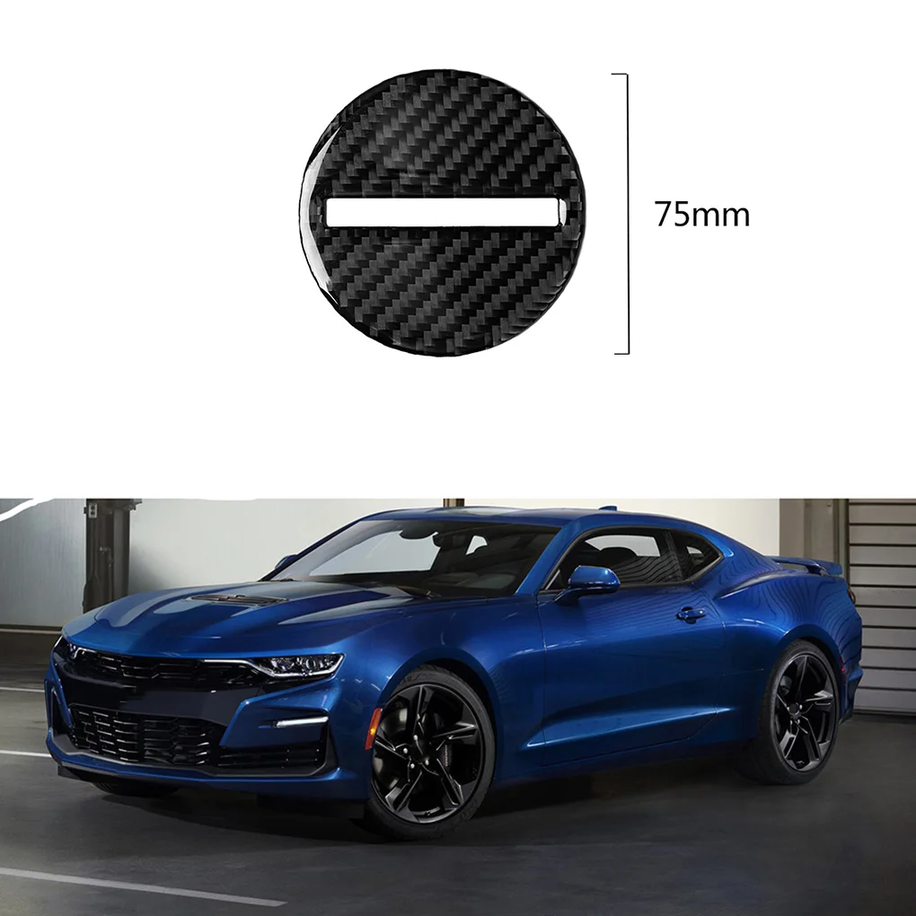 Замена Для Camaro- руль логотип накладка из углеродного волокна декор в виде эмблемы