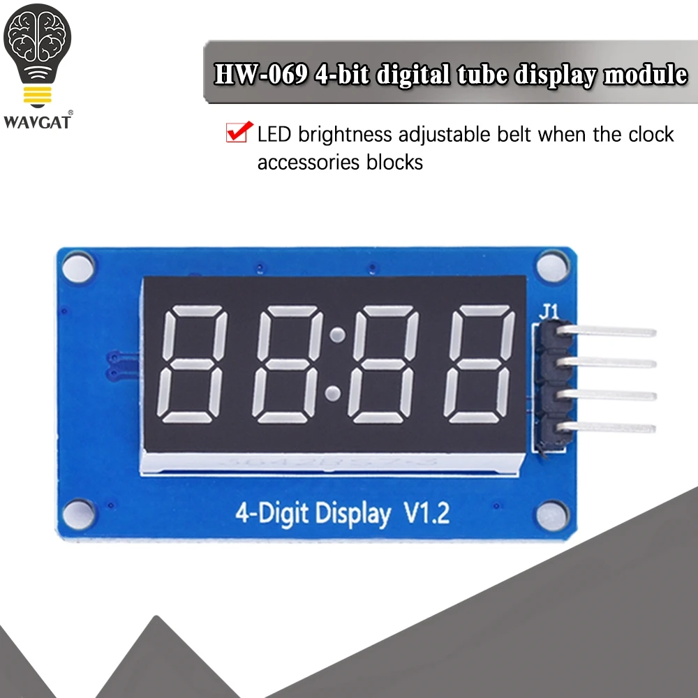 Electronic LED 4-Digit Display Module Circuit Board For Arduino 7 Segment 4 Bits 