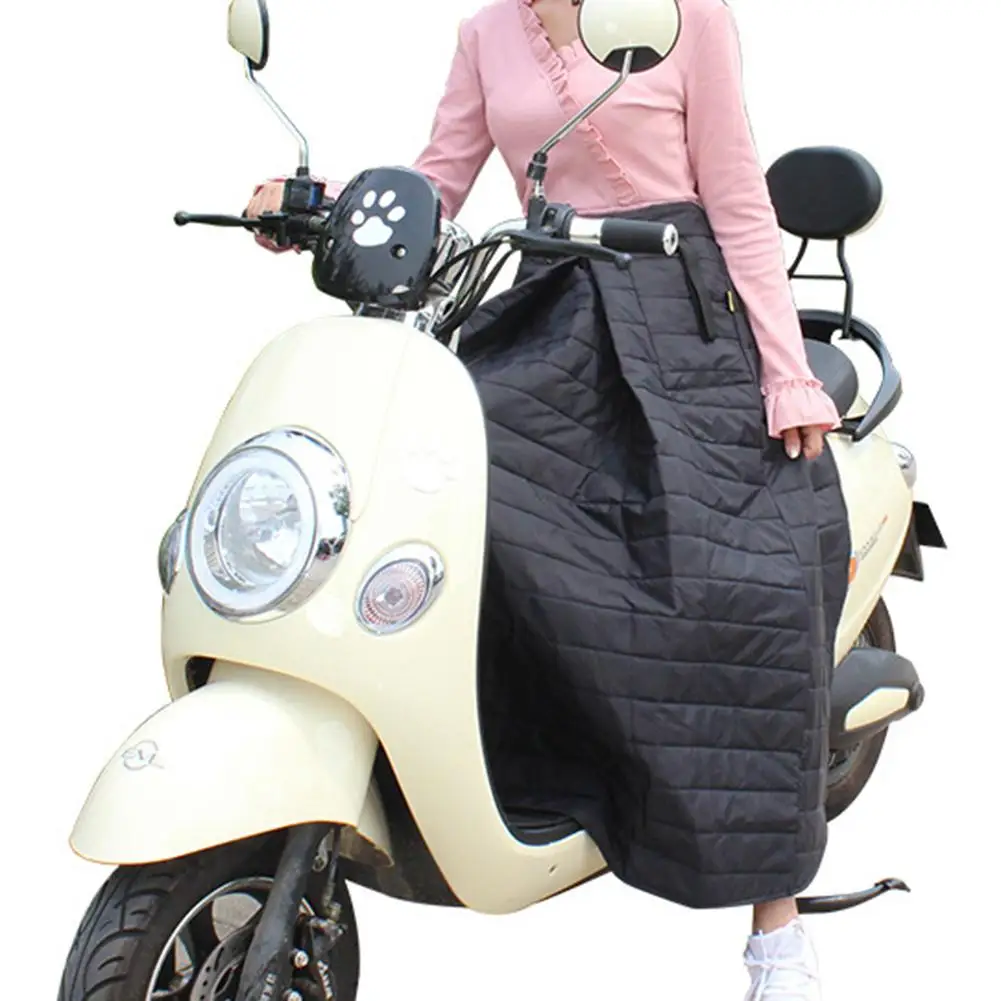 

Scooters Leg Cover Knee Blanket With 2 Pockets Winter Warmer Waterproof Windproof Motorcycle Scooter Winter Quilt Leg Cover