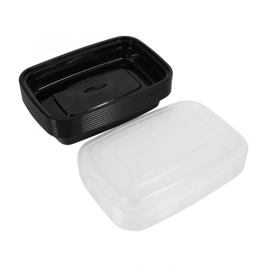 Рисоварка 10 шт один раз хранения еды Ланч-бокс, BPA-Free Microwavable штабелируемые контейнеры еды хранение еды
