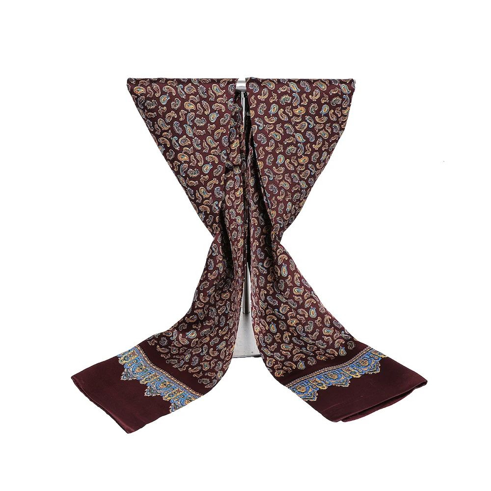 31 CISULI шелк атлас шарф 26X160 см Desigual классический Печатный узор высокое качество бизнес шарф - Цвет: 31