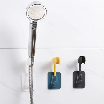 

360 Adjustable Self Adhesive Bath Shower Head Holder Wall Mounted Bracket Removable Handheld Shower Holder Bathroom Accessories