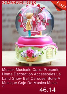 Подарок для девушки Carrossel Ballerina Muziekdoosje Spieluhr снежный шар Boite A Musique Music Caja De Musica музыкальная шкатулка