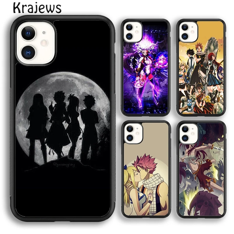 Krajews аниме Fairy Tail всей красоты чехлы для телефонов Nero чехол телефона iPhone 5s 6s 7 8 plus X