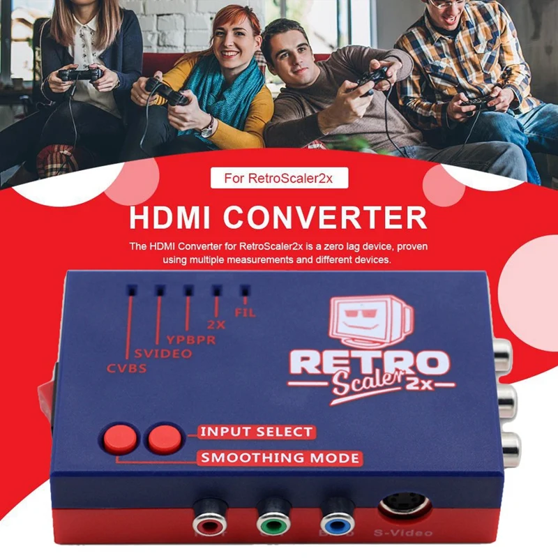 RetroScaler2X A/V to HDMI Converter and Line