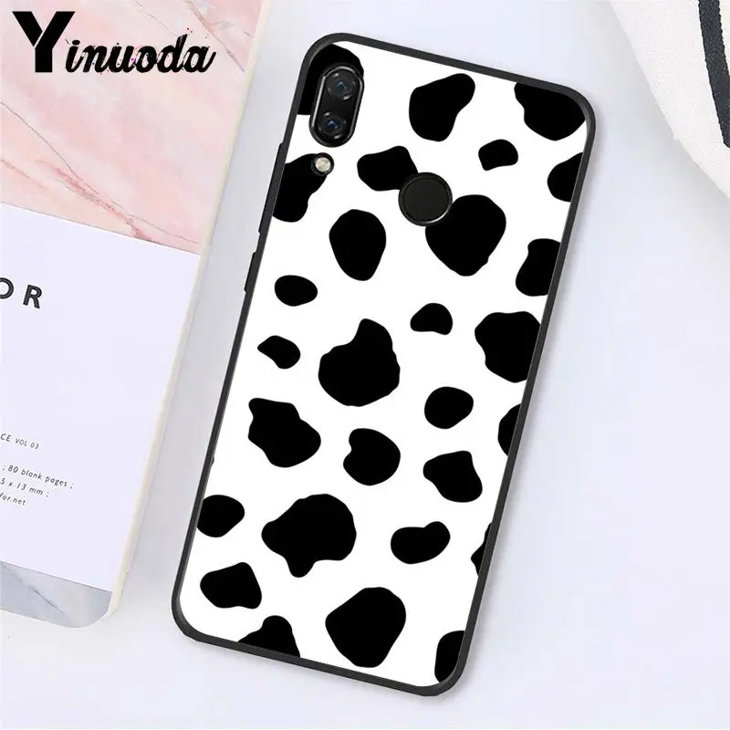 A13 Yinuoda корова узор черный белый чехол для телефона для Xiaomi Redmi Note 7 5 4 Redmi 5plus 6A Note4 4X A2 A2lite - Цвет: A13