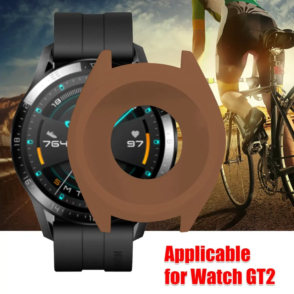Мягкий ТПУ силиконовый чехол для huawei Watch GT 2 GT умный Браслет защитная рамка оболочка для GT2 защитный напульсник