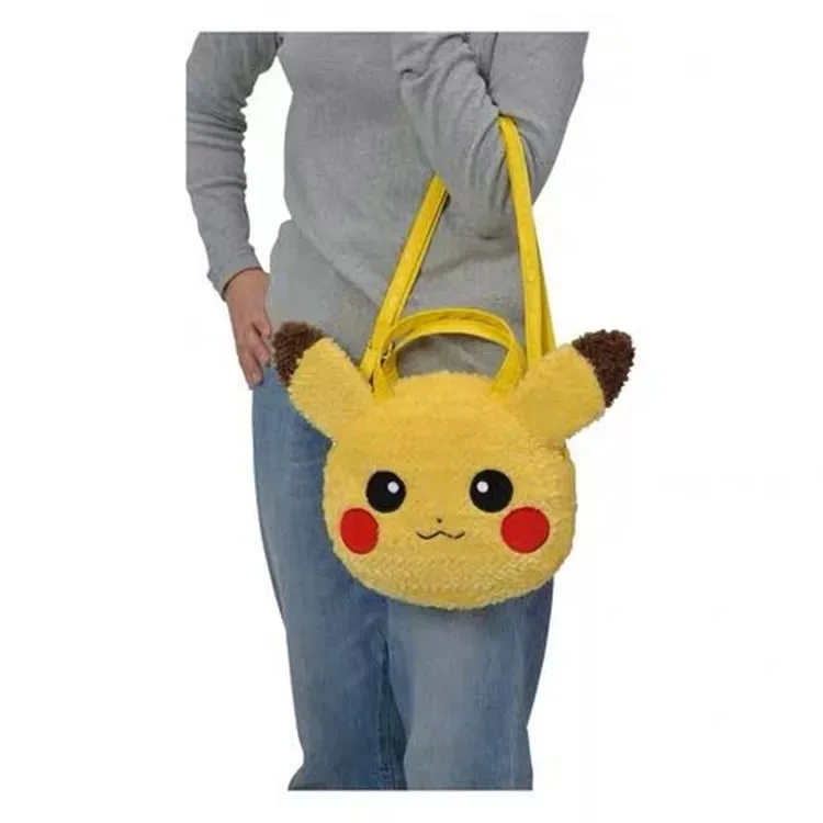 Takara Tomy Pokemon Pikauchu Рюкзак Плюшевые игрушки Kawaii Аниме Сумка через плечо мягкая Сумочка для подружки подарок для детей