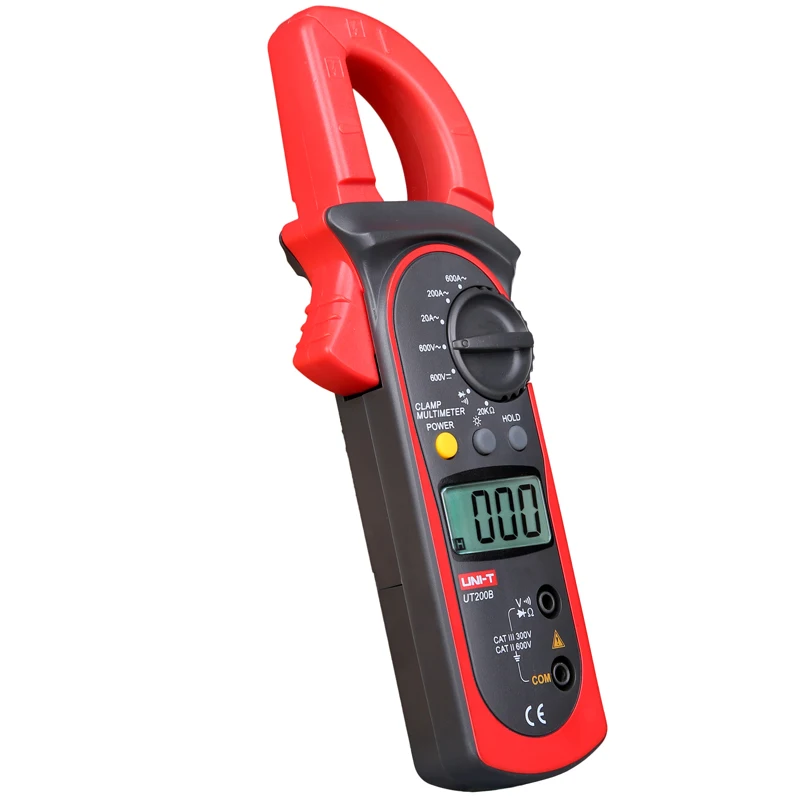 UNI-T UT200B Clamp Meters LCD Backlight AC/DC Voltage AC Current Resistance Clamp Multimeter Multitester Multimetro
